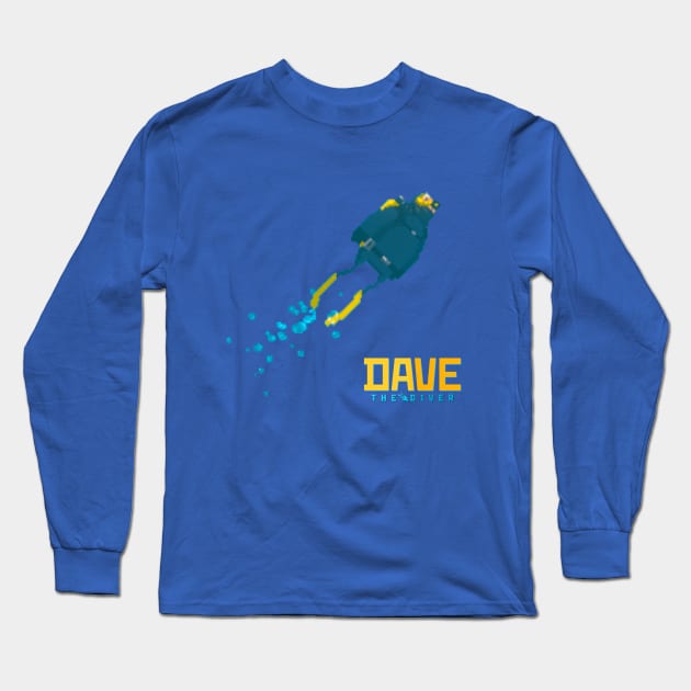 DAVE the diver Fan Art Long Sleeve T-Shirt by Buff Geeks Art